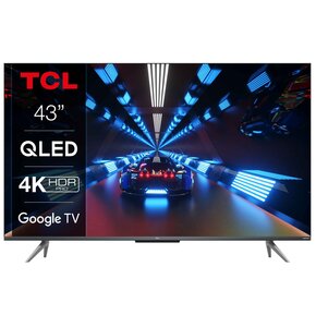 Telewizor TCL 43C735 43" QLED 4K Google TV Dolby Atmos Dolby Vision HDMI 2.1 DVB-T2/HEVC/H.265