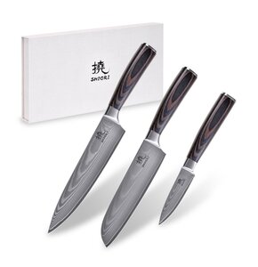 Zestaw noży SHIORI Chairo Shōto (3 elementy)