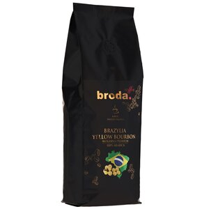Kawa ziarnista BRODA COFFEE Brazylia Yellow Bourbon Mogiana Premium Arabica 0.25 kg