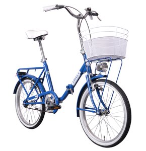 Rower miejski z koszykiem MBM Angela 1S 20 cali Niebieski