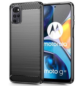 Etui TECH-PROTECT TPUCarbon do Motorola Moto G22/E32/E32s Czarny