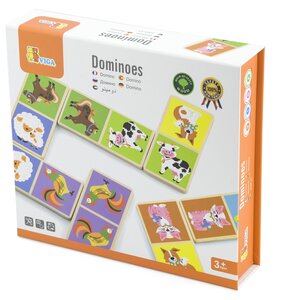 Gra logiczna VIGA Learn From Fun Domino Farma 51306