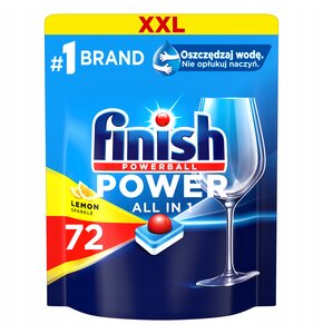 Tabletki do zmywarek FINISH Powerball Power All in 1 Lemon - 72 szt.