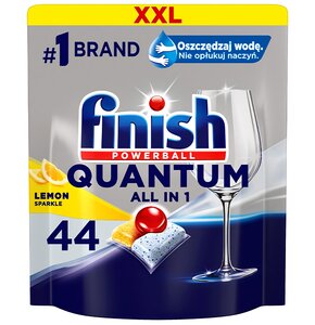 Kapsułki do zmywarek FINISH Powerball Quantum All in 1 Lemon - 44 szt.