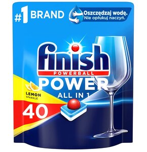 Tabletki do zmywarek FINISH Powerball Power All in 1 Lemon - 40 szt.