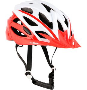 Kask rowerowy NILS EXTREME MTW210 Biało-czerwony (rozmiar L)