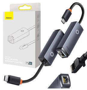 Adapter USB Typ-C - RJ-45 BASEUS Lite Series 1000mbps
