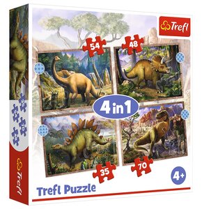 Puzzle TREFL Ciekawe dinozaury (207 elementów)