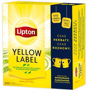 Herbata LIPTON Yellow Label (100 sztuk)