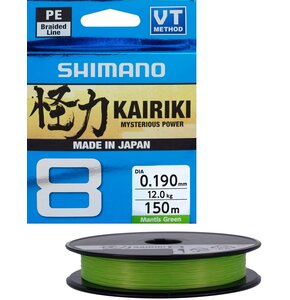 Plecionka SHIMANO Kairiki 8 0.19 mm / 150 m Zielony