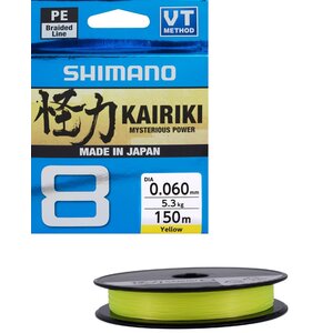 Plecionka SHIMANO Kairiki 8 0.06 mm / 150 m Żółty
