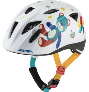 Kask rowerowy ALPINA Ximo Bear Biały dla Dzieci (rozmiar S)
