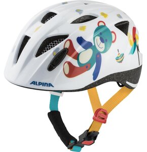 Kask rowerowy ALPINA Ximo Bear Biały dla Dzieci (rozmiar M)