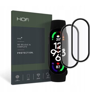 Szkło hybrydowe HOFI Hybrid Pro+ do Xiaomi Mi Smart Band 7 Czarny (2 szt.)
