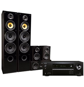 Kino domowe ONKYO TX-SR393DAB-B + TAGA TAV-606 Czarny