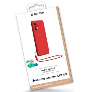 Etui BIGBEN Silicone Case z paskiem do Samsung Galaxy A13 4G Czerwony