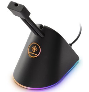 Uchwyt DELTACO Mouse bungee GAM-044-RGB Czarny