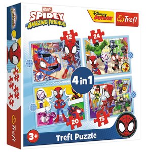Puzzle TREFL Marvel Spider-Man Ekipa Spiday'a 34611 (71 elementów)