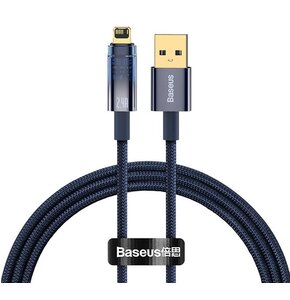 Kabel USB - Lightning BASEUS Explorer 1 m Niebieski
