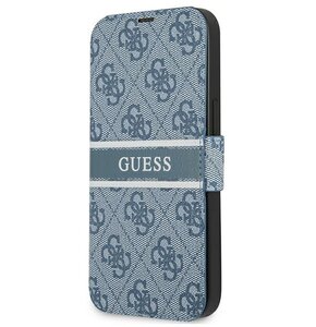 Etui GUESS 4G Stripe do Apple iPhone 13 Mini Niebieski