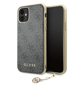 Etui GUESS 4G Charms do Apple iPhone 11 Szary
