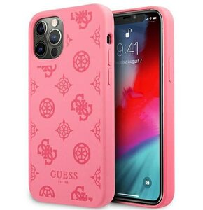 Etui GUESS Peony Collection do Apple iPhone 12 Pro Max Fuksja
