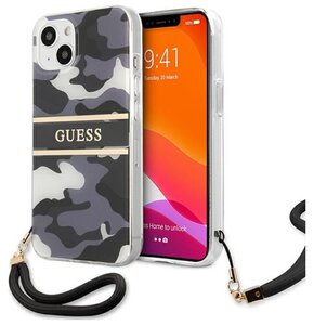 Etui GUESS Camo Strap Collection do Apple iPhone 13 Mini Czarny