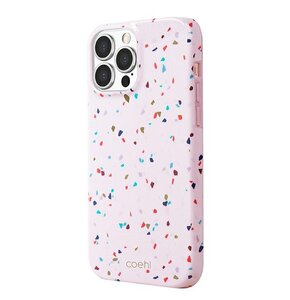 Etui UNIQ Coehl Terrazzo do Apple iPhone 13/13 Pro Różowy