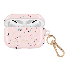 Etui UNIQ Coehl Terrazzo do Apple AirPods Pro Różowy