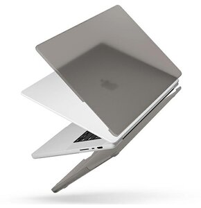 Etui na laptopa UNIQ Claro do Apple MacBook Pro 14 cali Przezroczysto-szary