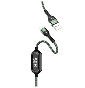 Kabel USB - Lightning USAMS U48 2A 1.2 m Zielony