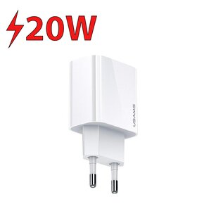 Ładowarka sieciowa USAMS T34 CC118TC01 20W Biały