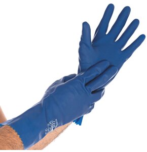 Rękawiczki lateksowe FRANZ MENSCH Smooth Blue 259561 (rozmiar M)