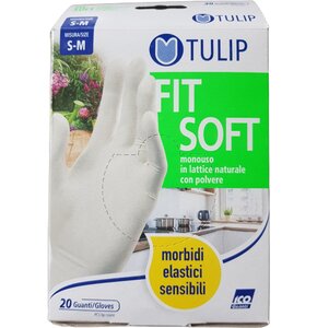 Rękawiczki lateksowe ICO GUANTI Tulip Fit Soft (rozmiar S/M)