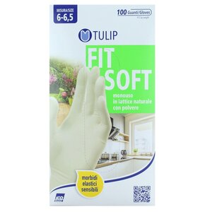 Rękawiczki lateksowe TULIP Fit Soft (rozmiar S)