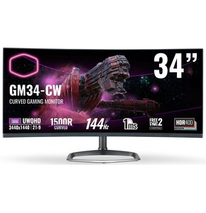 Monitor COOLER MASTER GM34-CW 34 cali 3440x1440px 144Hz 1ms