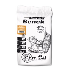 Żwirek dla kota SUPER BENEK Corn Cat Naturalny 35 l