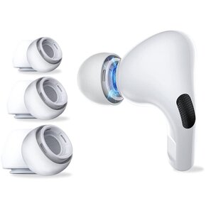 Nakładki na słuchawki TECH-PROTECT Ear Tips do Apple Airpods Pro 1/2 Biały