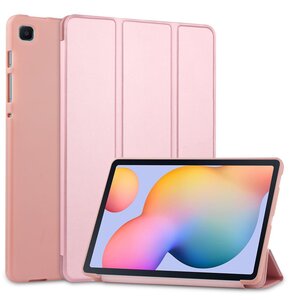 Etui na Galaxy Tab S6 Lite 2020/2022 TECH-PROTECT SmartCase 2 Różowe Złoto
