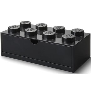 Pojemnik na LEGO z szufladką Brick 8 Czarny 40211733
