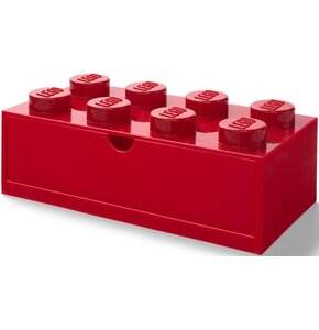 Pojemnik na LEGO z szufladką Brick 8 Czerwony 40211730