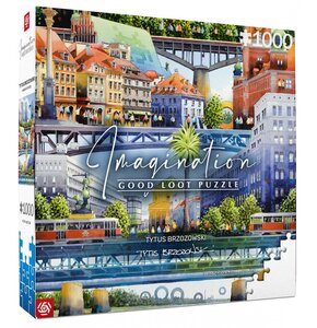 Puzzle CENEGA Imagination: Tytus Brzozowski Warszawskie mosty (1000 elementów)