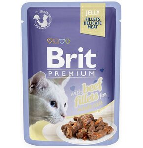 Karma dla kota BRIT Premium Wołowina 85 g