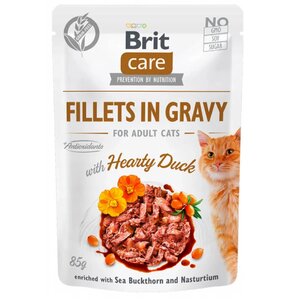 Karma dla kota BRIT Care Fillets In Gravy Serca kaczki 85 g
