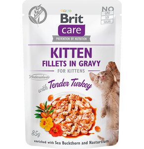 Karma dla kota BRIT Care Junior Fillets In Gravy Indyk 85 g