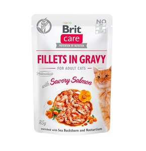 Karma dla kota BRIT Care Fillets In Gravy Łosoś 85 g