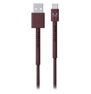 Kabel USB-A - USB-C FRESH N REBEL 2.0 m Bordowy