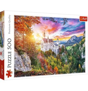 Puzzle TREFL Premium Quality Widok na zamek Neuschwanstein Niemcy 37427 (500 elementów)