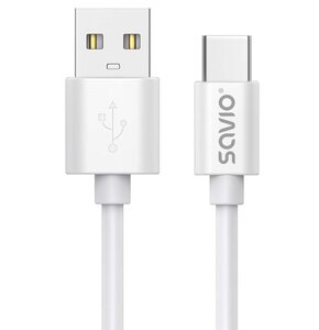 Kabel USB - USB Typ-C SAVIO CL-168 3 m Biały