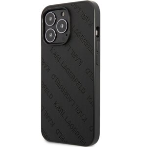 Etui KARL LAGERFELD Perforated Allover do Apple iPhone 13 Pro Max Czarny